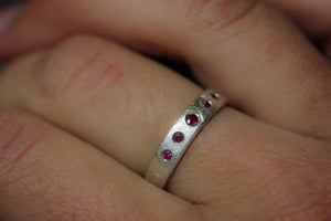 5 Stone Ruby Band