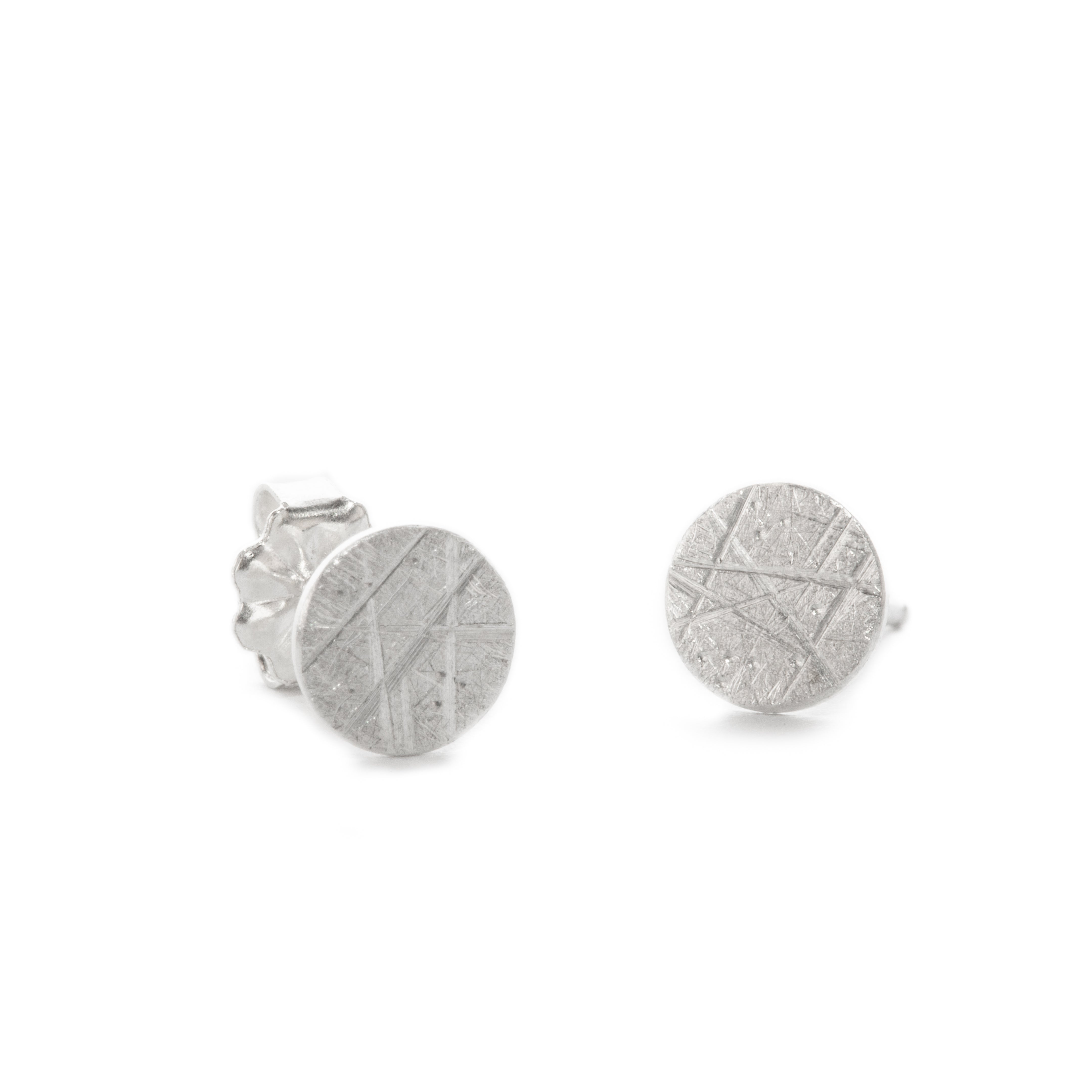 Moon Dust Studs in Sterling